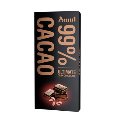 Amul Chocolate Dark 99 Cacao